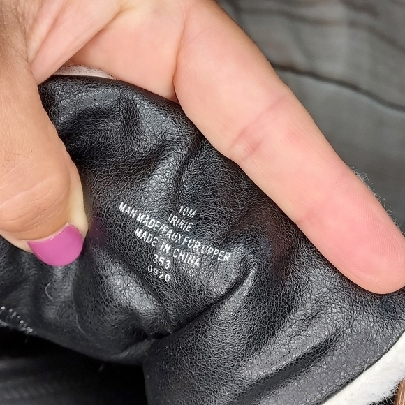 Indigo Rd Iririe combat boot black faux shearing lace up with side zip 10M - Picture 8 of 11